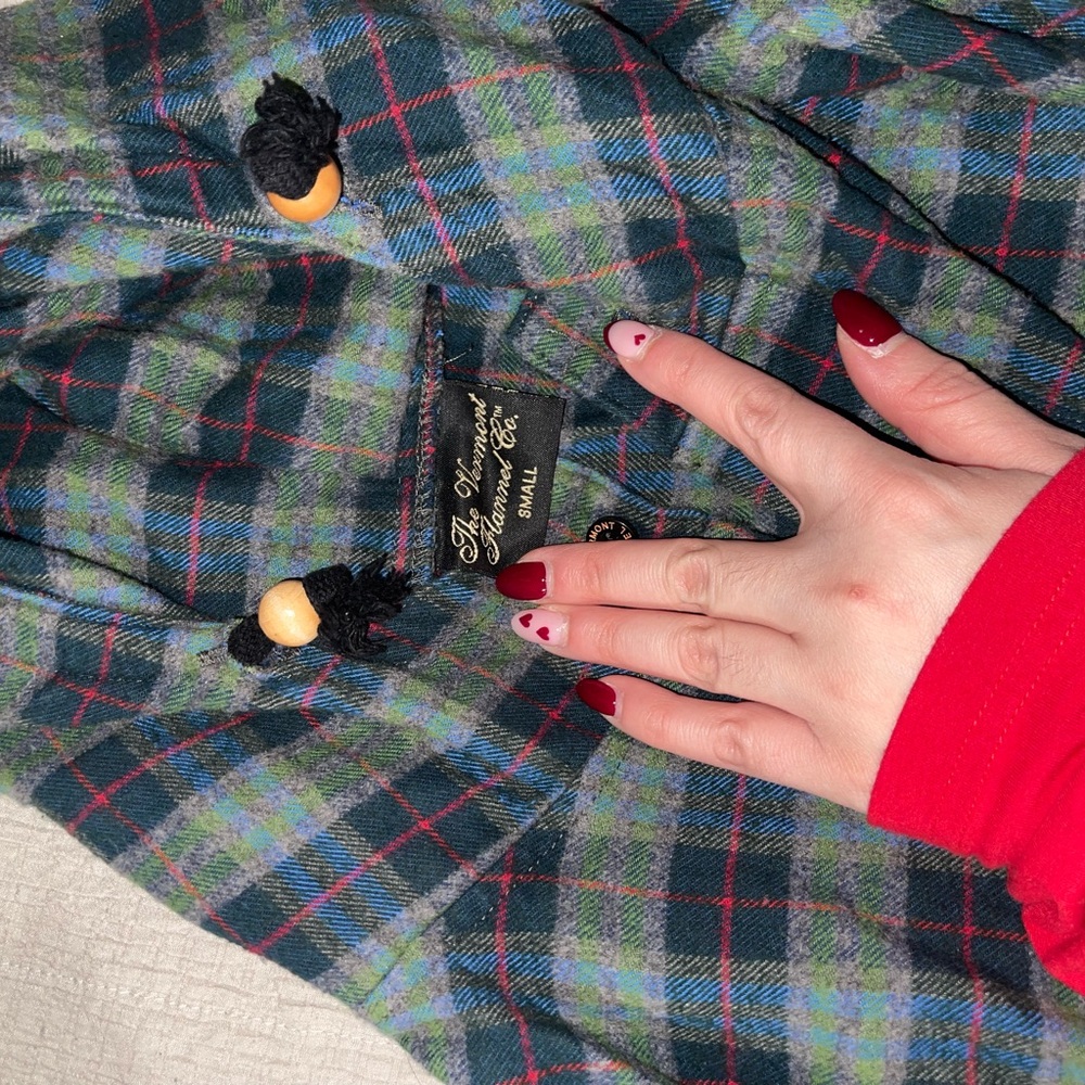 Plaid Hooded Sweatshirt